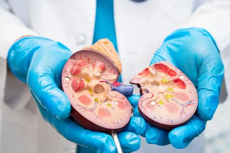 Model of an open kidney