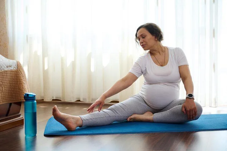 Woman exercising.