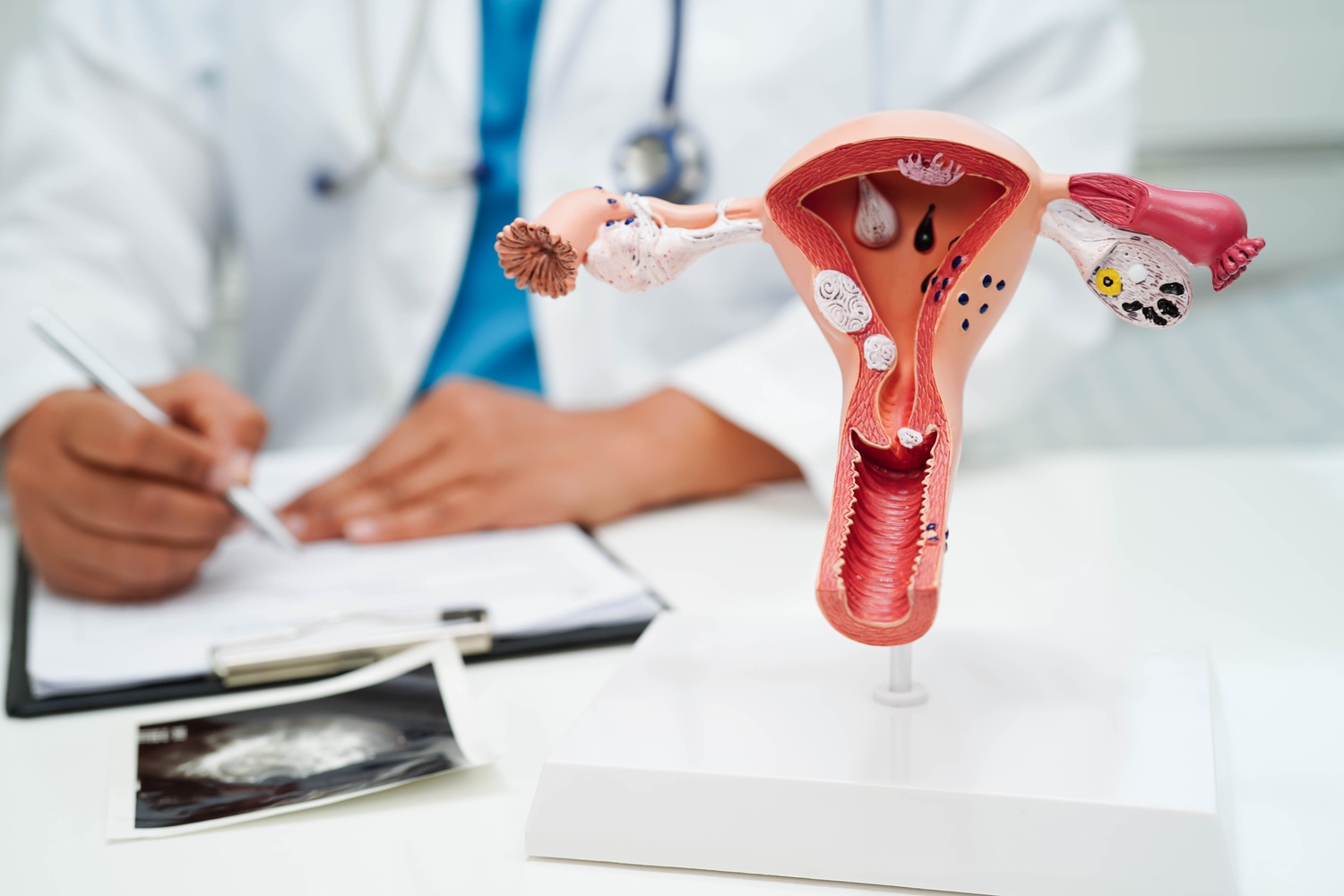 Doctor treating a patient